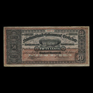 Canada, Gouvernement de Terre-Neuve, 50 cents : 1912