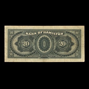 Canada, Bank of Hamilton, 20 dollars : 1 juin 1914