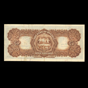 Canada, Bank of Ottawa (The), 5 dollars : 1 septembre 1913