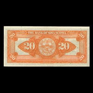 Canada, Banque Nouvelle-Écosse, 20 dollars : 2 janvier 1929