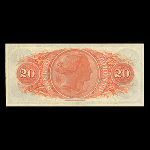 Canada, Bank of Toronto (The), 20 dollars : 1 février 1923