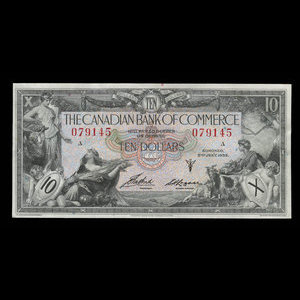 Canada, Canadian Bank of Commerce, 10 dollars : 2 janvier 1935