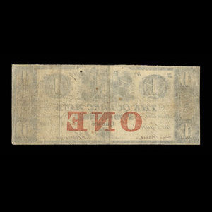 Canada, Banque de Québec, 1 dollar : 1 novembre 1858