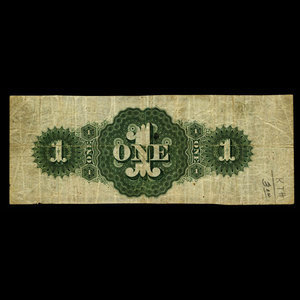 Canada, Jewett & Pitcher, 1 dollar : 1 décembre 1873