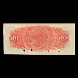 Canada, Bank of Toronto (The), 20 dollars : 1 février 1913