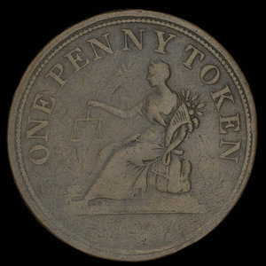 Canada, inconnu, 1 penny : 1812