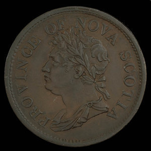 Canada, Province de la Nouvelle-Écosse, 1 penny : 1824