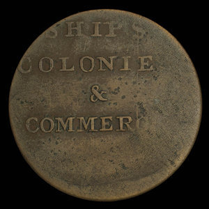 Canada, inconnu, 1/2 penny : 1838