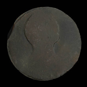 Canada, inconnu, 1/2 penny : 1838