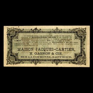 Canada, Maison Jacques Cartier, 50 cents : 1915