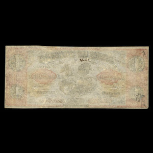 Canada, Bank of Clifton, 1 dollar : 1 septembre 1861