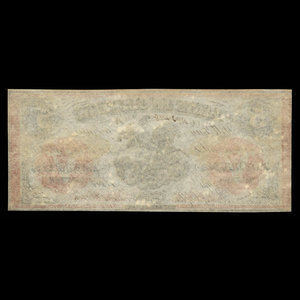 Canada, Bank of Clifton, 5 dollars : 1 septembre 1861