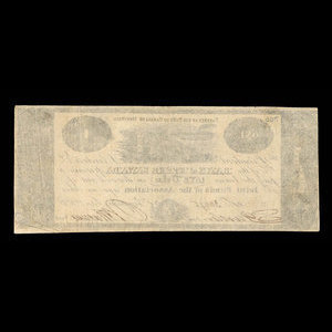 Canada, Bank of Upper Canada (Kingston), 1 dollar : 1 janvier 1820