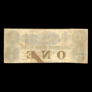 Canada, International Bank of Canada, 1 dollar : 15 septembre 1858