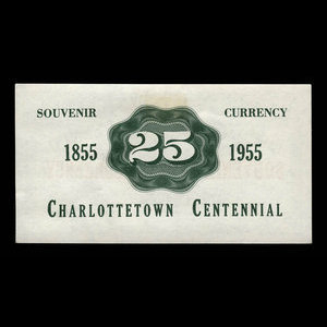 Canada, Ville de Charlottetown, 25 cents : 31 décembre 1955