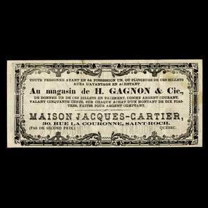 Canada, Maison Jacques Cartier, 50 cents : 1915