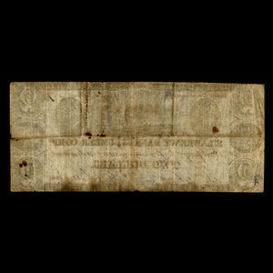 Canada, St. Lawrence Bank & Lumber Company, 2 dollars : 25 mai 1837