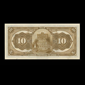 Canada, Banque Provinciale du Canada, 10 dollars : 31 janvier 1919