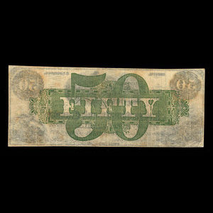 Canada, International Bank of Canada, 50 dollars : 1 juin 1859