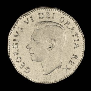 Canada, Georges VI, 5 cents : 1949