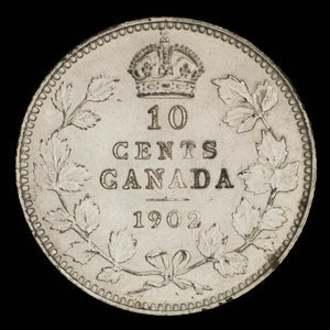 Canada, Édouard VII, 10 cents : 1902