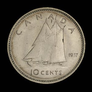 Canada, Georges VI, 10 cents : 1937