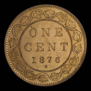 Canada, Victoria, 1 cent : 1876