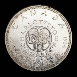 Canada, Élisabeth II, 1 dollar : 1964