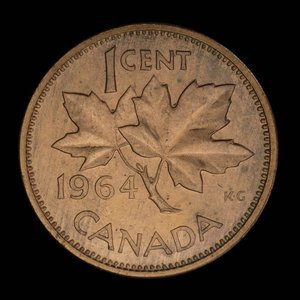 Canada, Élisabeth II, 1 cent : 1964