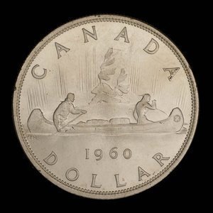 Canada, Élisabeth II, 1 dollar : 1960