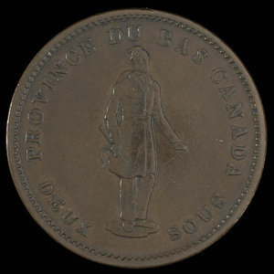 Canada, Banque de la Cité, 1 penny : 1837