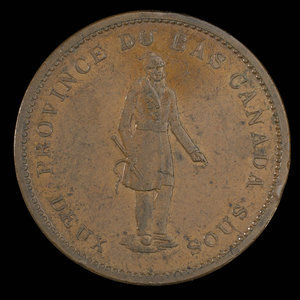 Canada, Banque de Montréal, 1 penny : 1837
