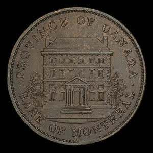 Canada, Banque de Montréal, 1 penny : 1837