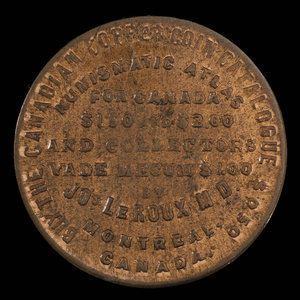 Canada, Dr. Joseph Leroux, aucune dénomination : 1886