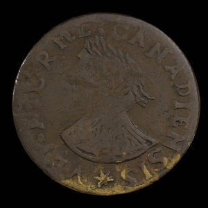 Canada, inconnu, 1/2 penny : 1811