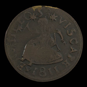 Canada, inconnu, 1/2 penny : 1811