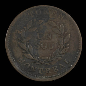 Canada, inconnu, 1 sou : 1838