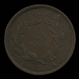 Canada, Dexter Chapin, 1 sou : 1838