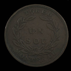 Canada, Dexter Chapin, 1 sou : 1838