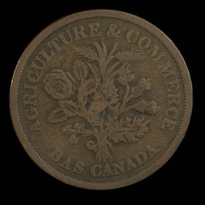 Canada, Banque du Peuple (People's Bank), 1 sou : 1838