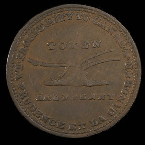 Canada, Lesslie & Sons, 1/2 penny : 1824