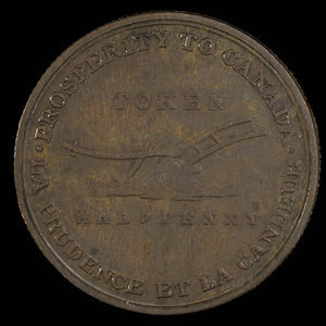 Canada, Lesslie & Sons, 1/2 penny : 1828