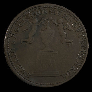 Canada, inconnu, 1/2 penny : 1816