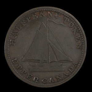 Canada, inconnu, 1/2 penny : 1820