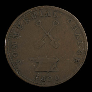 Canada, inconnu, 1/2 penny : 1820