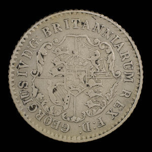 Grande-Bretagne, George IV, 1/16 dollar : 1822