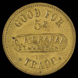 Canada, G.A. Graham, 5 cents : 1895