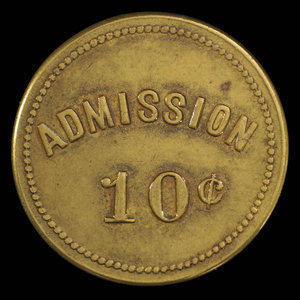 Canada, Église Ste. Anne, 1 admission, 10 cents : 1892