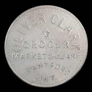 Canada, Oliver Clark, 5 cents : 1893
