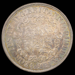 Grande-Bretagne, George IV, 1/2 dollar : 1822